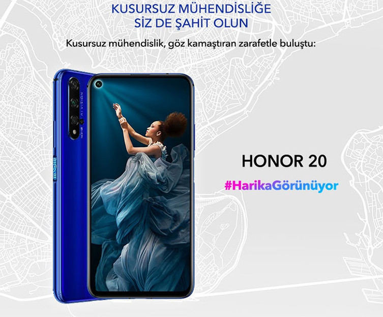 Honor 20 ailesi Türkiye ye geliyor