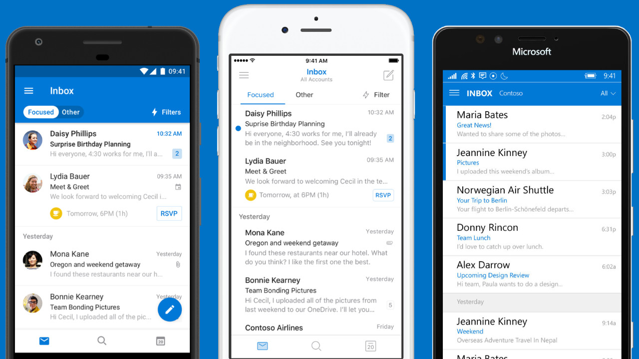 Outlook 2019 получить приложение iphone Android