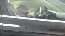 Tesla sürücüsü otoyolda direksiyon başında uyurken yakalandı