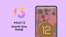 Android 12'nin Dinamik tema desteği MIUI 13 sürümüyle bazı cihazlar için yayınlandı!