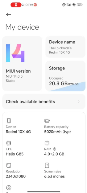Redmi Note 9 önemli değişiklikler olan MIUI 14'e kavuşuyor!