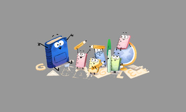 Google'dan okulun ilk günü için Doodle!