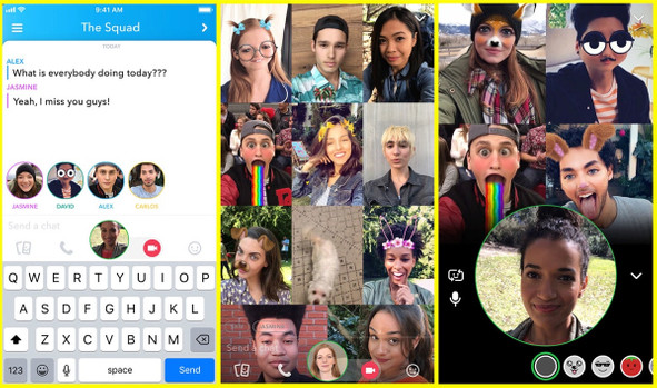 Snapchat'e video konferans özelliği geldi - Resim : 1