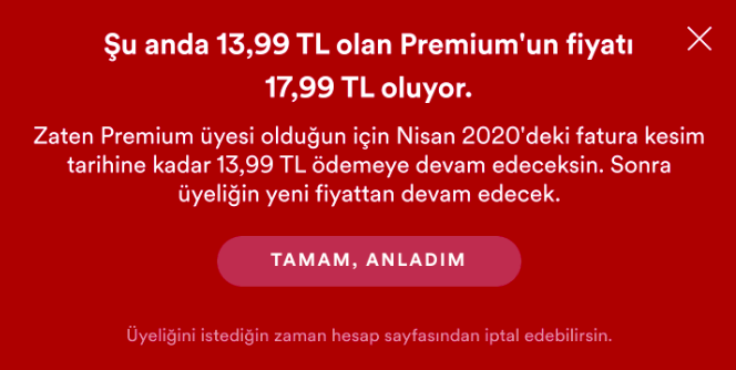 Spotify Türkiye'de zam yapıyor. İşte yeni fiyatlar! - Resim : 1