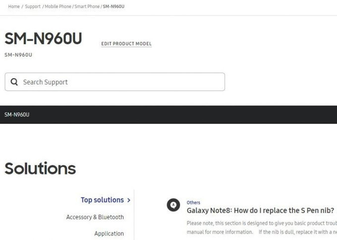 Galaxy Note 9 Samsung web sitesinde listelendi - Resim : 1
