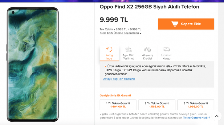 Oppo Find X2 Türkiye fiyatı belli oldu! Oppo da rakiplerine uydu! - Resim : 1