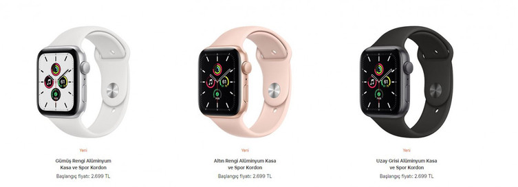 Ucuz akıllı saat: Apple Watch SE - Resim : 1