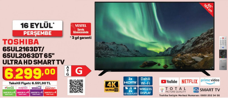 A101 - Uygun fiyatlı TV, tablet ve bilgisayar fırsatı! - 16 Eylül 2021 - Resim : 1