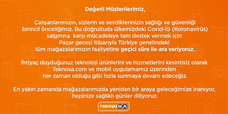 Türkiye'deki teknoloji marketlerinden beklenen koronavirüs kararı - Resim : 2