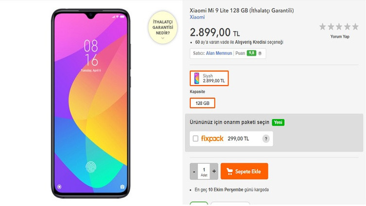 Xiaomi Mi 9 Lite Türkiye’de satışa çıktı - Resim : 1