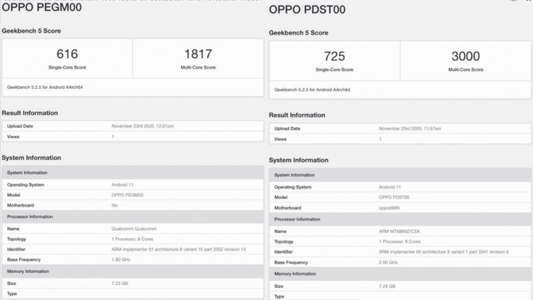 OPPO Reno 5 iki farklı işlemci ile Geekbench'te görüntülendi! - Resim : 1