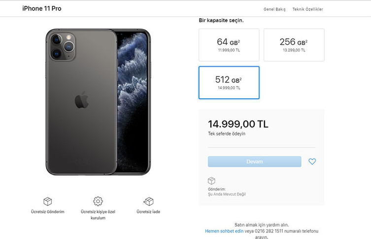 iPhone 11 Türkiye fiyatları açıklandı - Resim : 1