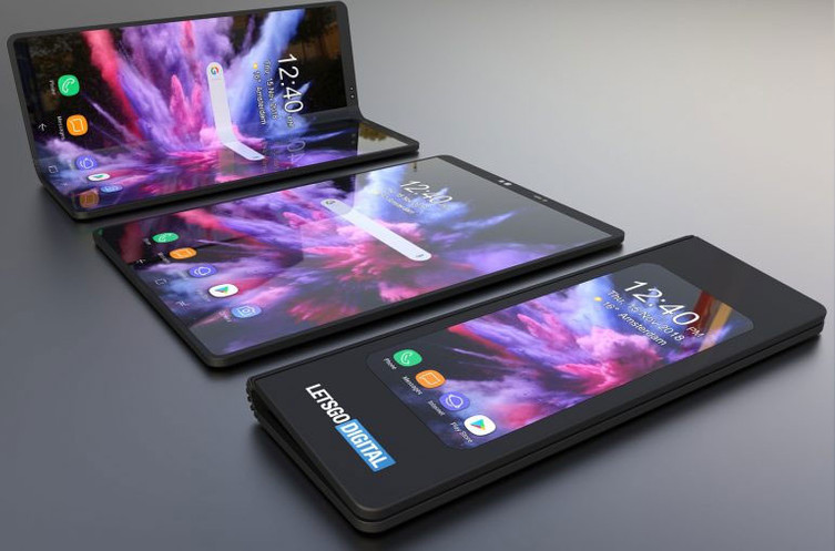 Katlanabilir Samsung telefon görüntülendi - Resim : 1
