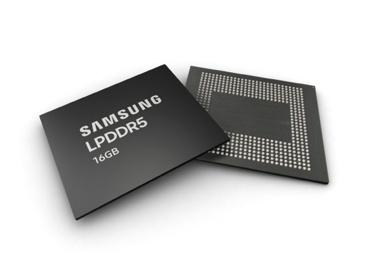 Samsung, 16GB LPDDR5 DRAM seri üretimine başladı! - Resim : 1