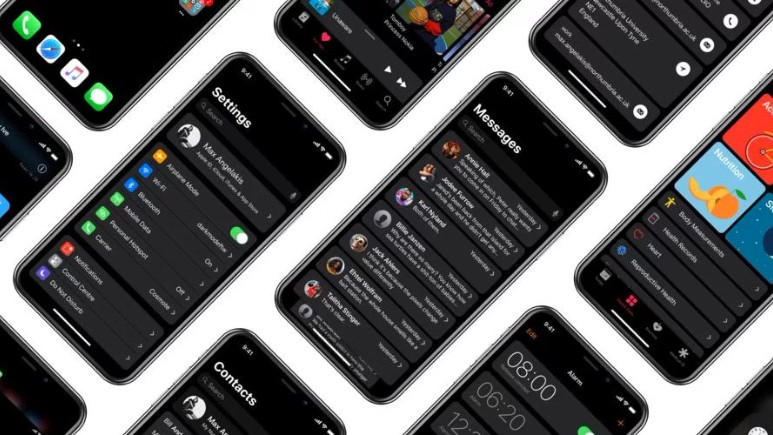 iOS 11 siyah tema ile nasıl görünüyor?