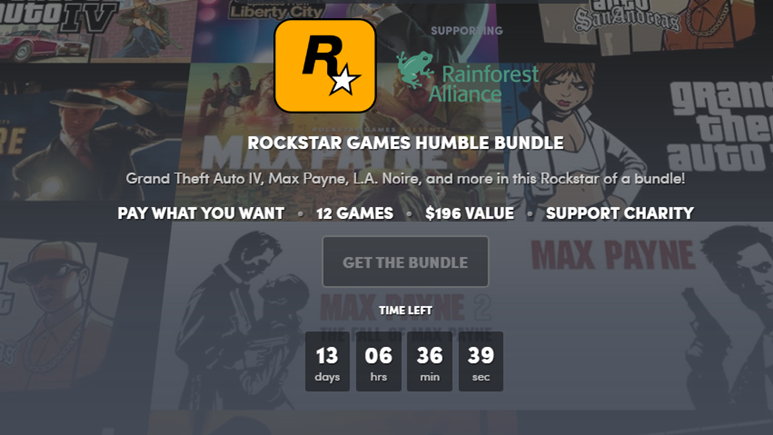Humble Bundle 1 dolara GTA ve bir sürü oyun veriyor!