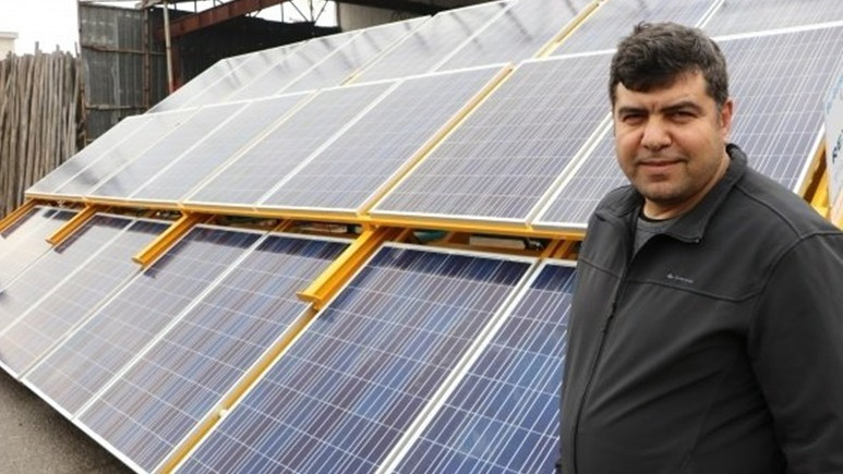 Kahramanmaraşlı girişimci mobil güneş enerjisi santrali geliştirdi!