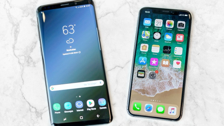 Galaxy S9'un ekranı iPhone X'dan daha iyi!