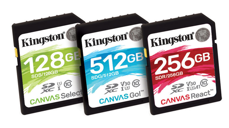 Kingston Canvas serisi bellek kartlarını tanıttı
