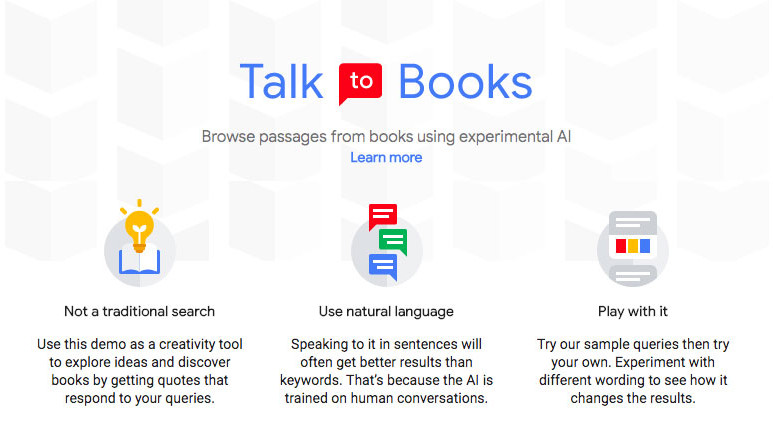 Google yapay zeka ile kitaplarla konuşturacak