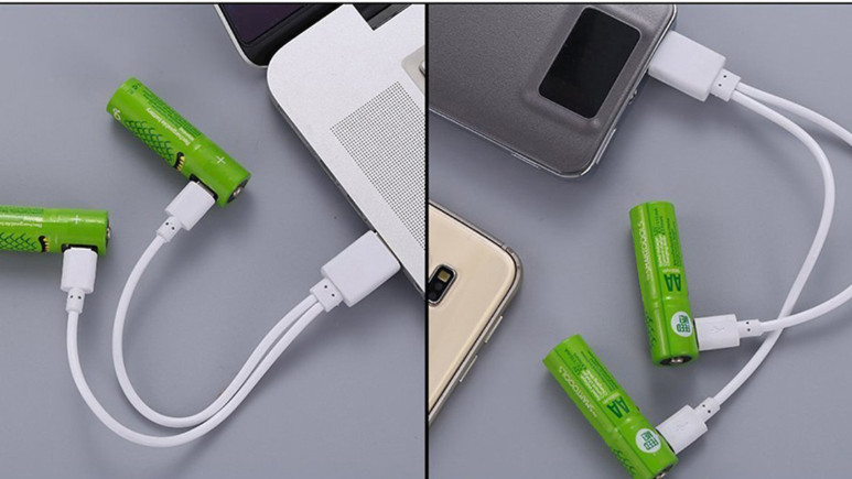 USB ile şarj edilebilen piller Türkiye'de!