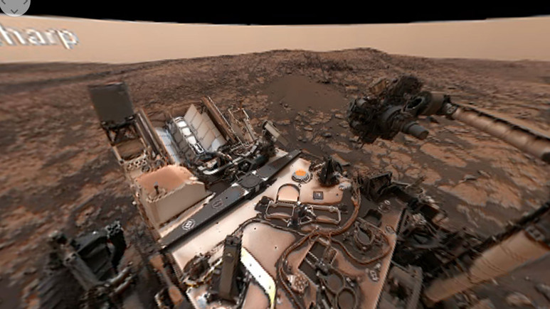 Curiosity'den 360 derecelik selfie
