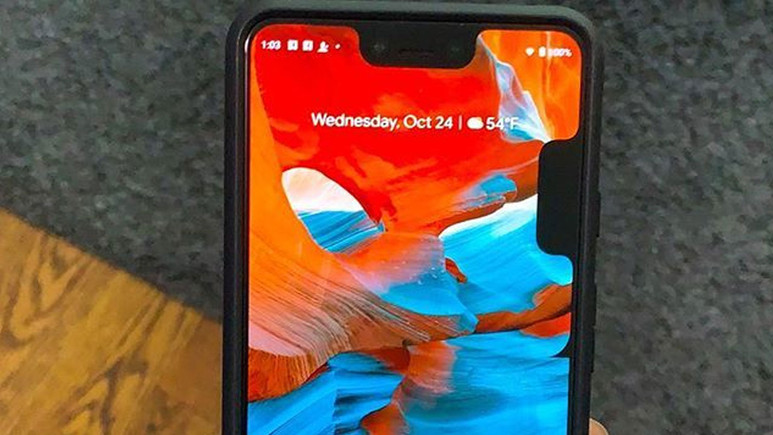 Google Pixel 3 XL modelinde komik çentik hatası