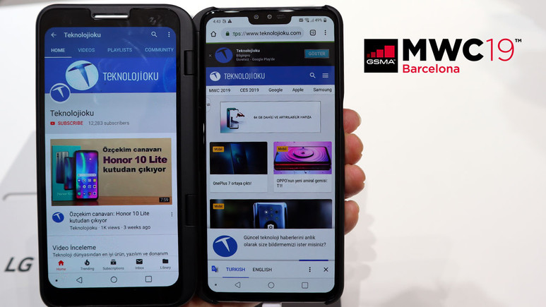 Çıkarılabilir ekranlı LG V50 ThinQ 5G kullandık! (video)