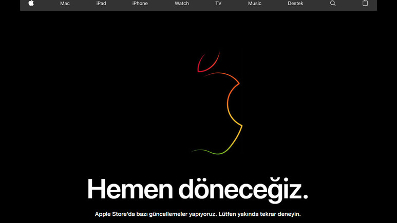 Apple Store bakıma girdi