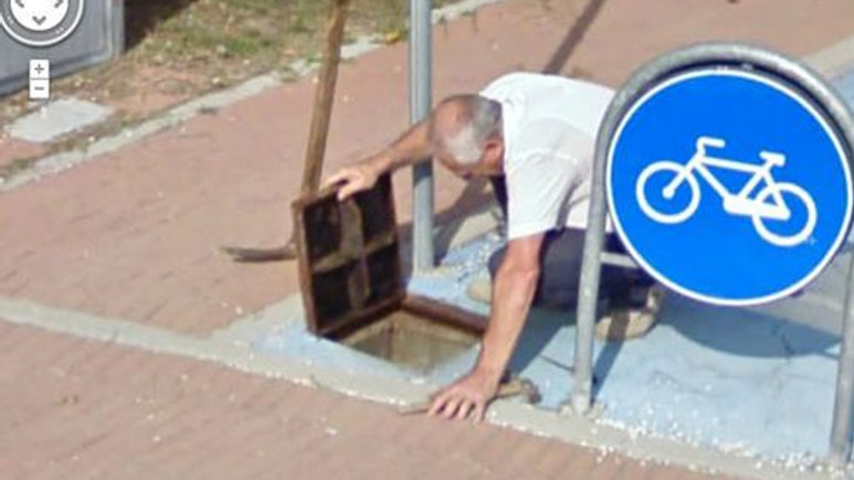 Google Street View'dan komik görüntüler