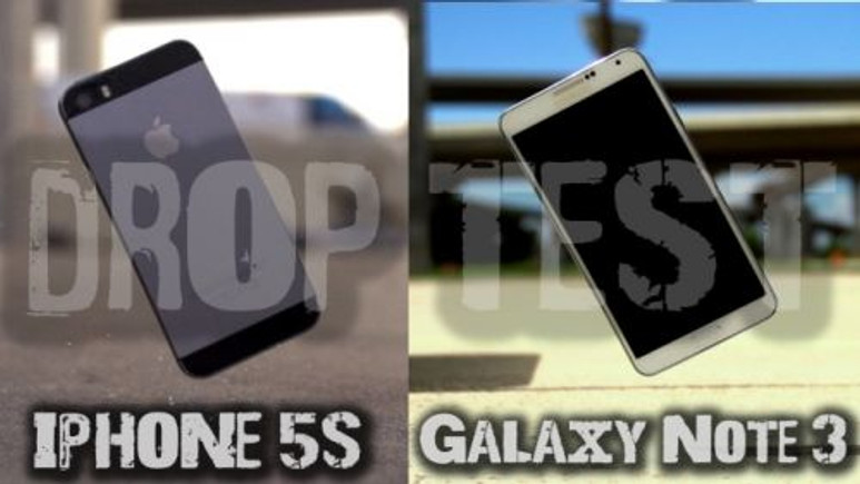 iPhone 5S ve Galaxy Note 3 düşürme testi! (Video)