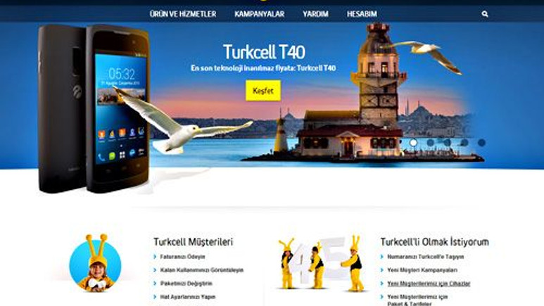 Turkcell yenilenen web sitesiyle karşınızda!