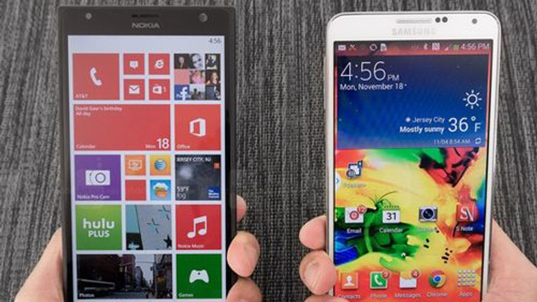 Nokia Lumia 1520 vs Samsung Galaxy Note 3