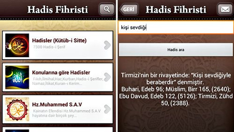 Günün Android Uygulaması: Hadis Fihristi