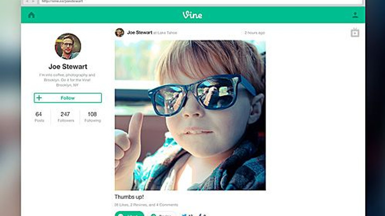 Vine artık webde hizmetinizde!