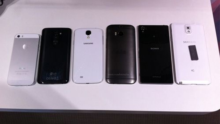 Yeni HTC One, Galaxy S4, Note 3, LG G2, Xperia Z1 ve iPhone 5S ile birlikte!