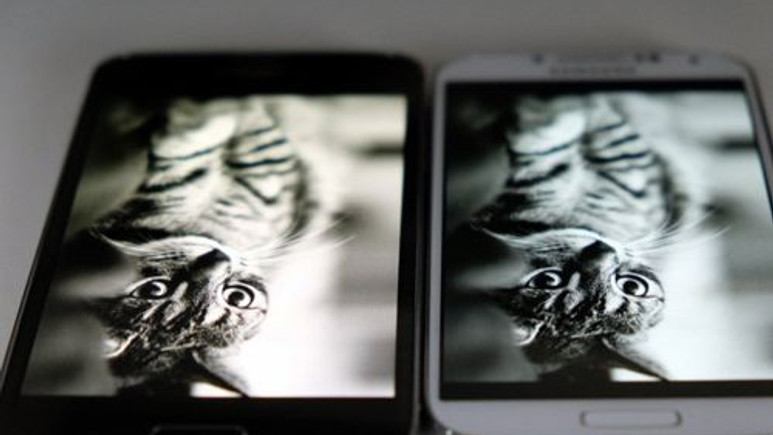 Galaxy S5 vs Galaxy S4 vs Galaxy Note 3 ekran karşılaştırması