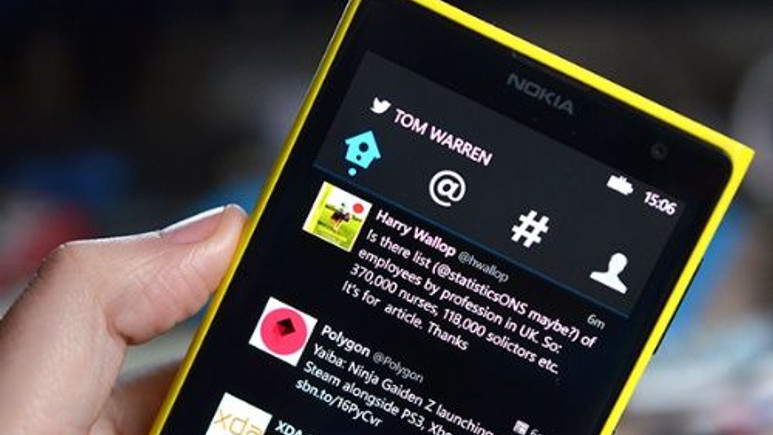 Twitter yasağı Lumia'lara işlemedi!