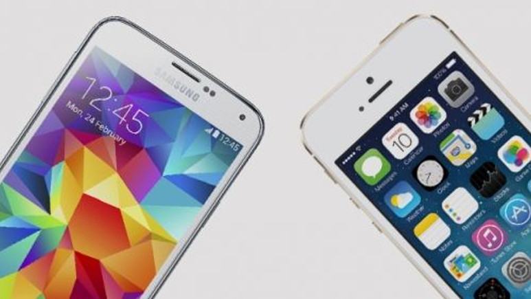 Hangisi daha hızlı? Galaxy S5 vs iPhone 5S! Video