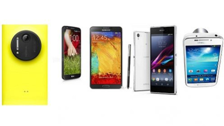 Dev Karşılaştırma! Xperia Z1,LG G2, Galaxy Note3, Galaxy S4Zoom ve Lumia 1020 hünerlerini sergiliyor
