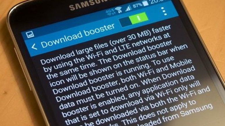 Galaxy S5'te bulunan bu Mod, dosya indirme hızınızı ikiye katlıyor!