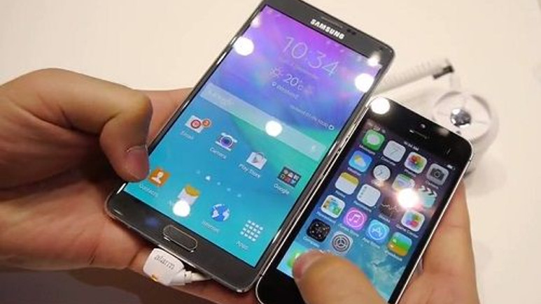 Galaxy Note 4 - iPhone 5S uygulama açılış hızı karşılaştırması