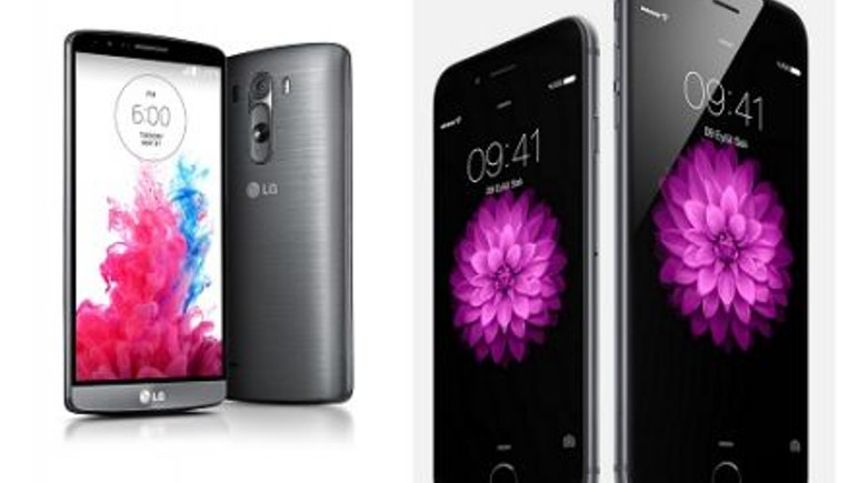 LG G3 ve iPhone 6 karşılaştırma