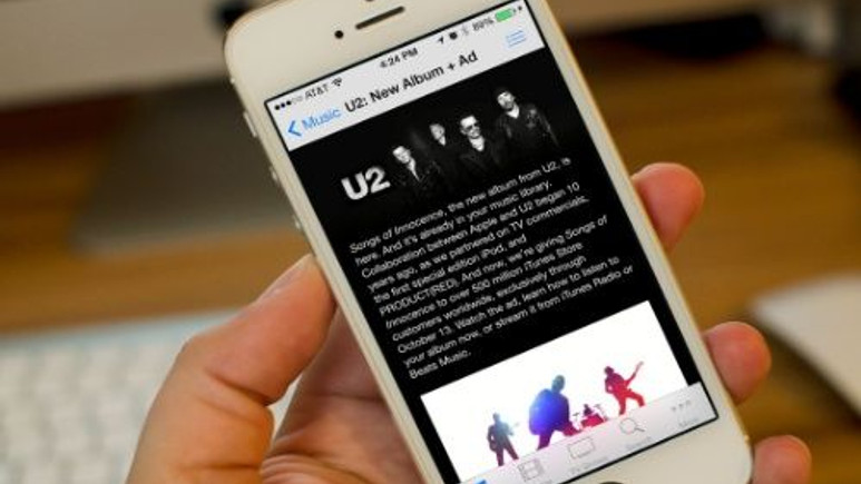 iPhone'dan U2 albümü nasıl silinir?