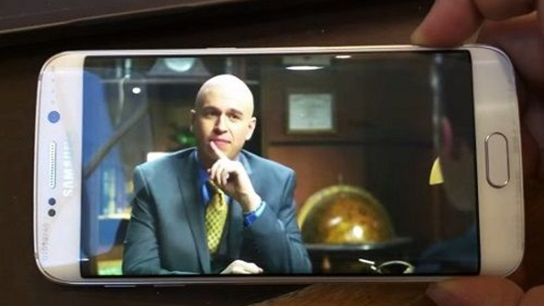 Galaxy S6 Edge'in kavisli ekranında videolar nasıl görünüyor?
