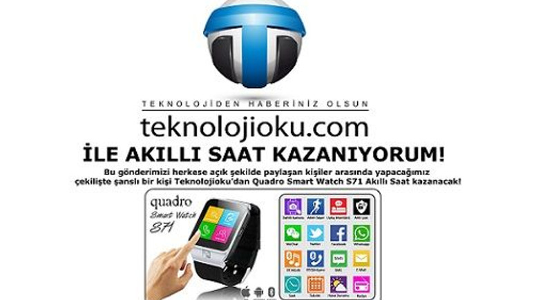 Quadro Smart Watch S71 kazanan talihli belli oldu