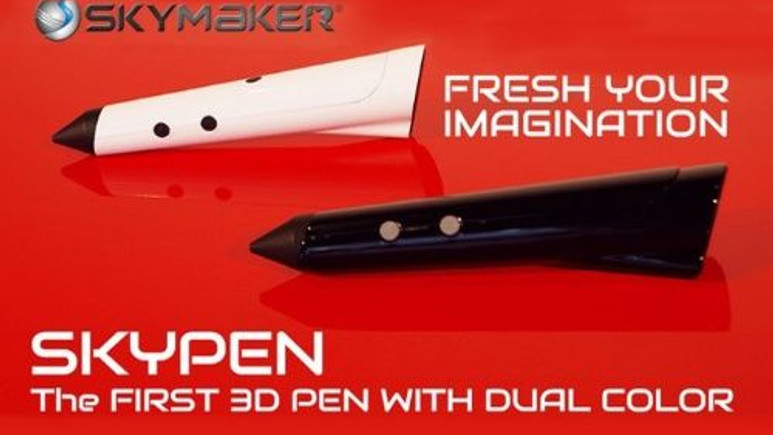 Çift renkli 3D baskılı Kalem: Skypen (video)