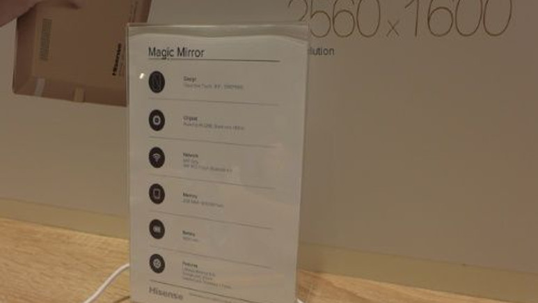 IFA 2015: Hisense Magic Mirror Retina ekranı ile göz doldurdu!