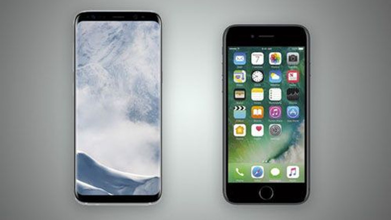 Galaxy S8 ve iPhone 7 karşı karşıya!