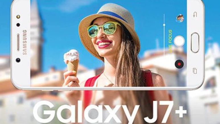 Çift kameralı Galaxy J7+ sızdı!